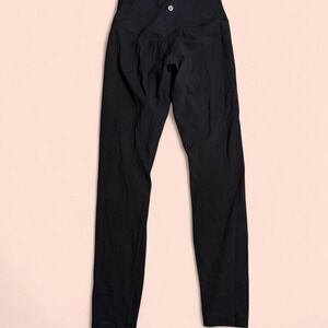 Black high-waisted skinny Lululemon leggings WOMEN SIZE S